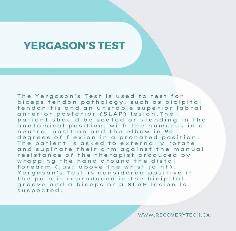 Yergason's Test
